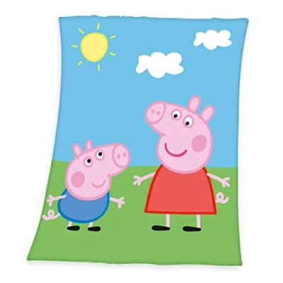 Afbeelding van Kinderdeken peppa pig met leuk motief, knuffeldeken