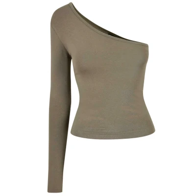 Afbeelding van Urban Classics Longsleeve Longsleeve, Dames, Maat: XS, Olive