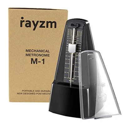 Afbeelding van Rayzm Mechanisch metronoom met hoge precisie voor alle muziekinstrumenten (piano/trommel/viool/gitaar/bas &amp; blaasinstrumenten), audible click bel ring, traditionele piramide