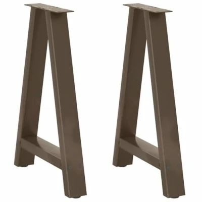 Afbeelding van vidaXL Salontafelpoten 2 st A vormig 50x(72 73) cm staal