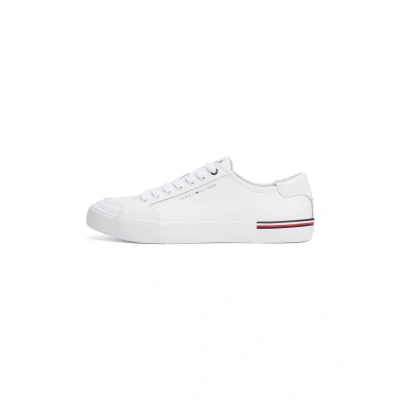 Afbeelding van Tommy Hilfiger CORE Corporate Sneakers laag, Heren, Maat: 42, White Leer en imitatieleer