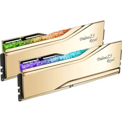 Afbeelding van G.Skill 32 GB DDR5 6400 (2x 16 GB) Kit werkgeheugen Trident Z5 Royal Neo, RGB, EXPO