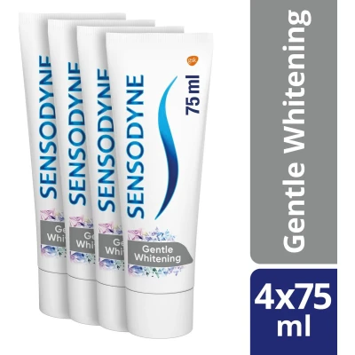 Afbeelding van Sensodyne Gentle Whitening Tandpasta Voordeelverpakking 4x75ml