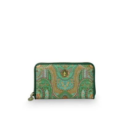 Afbeelding van Pip Studio Willow Portomonee Dames Jabali Groen 18x3x11cm