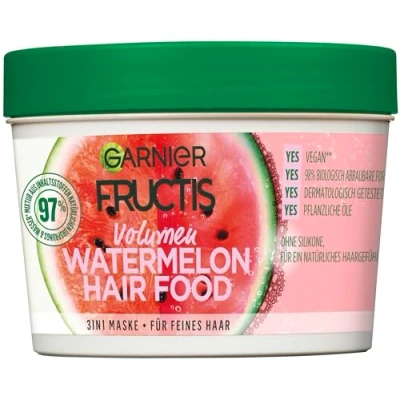 Afbeelding van Garnier Fructis Multifunctioneel masker Watermeloen, voor fijn haar, 390 ml