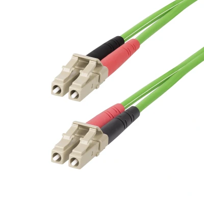 Afbeelding van StarTech.com LCLCL 15M OM5 FIBER Glasvezel kabel LC LOMM Groen