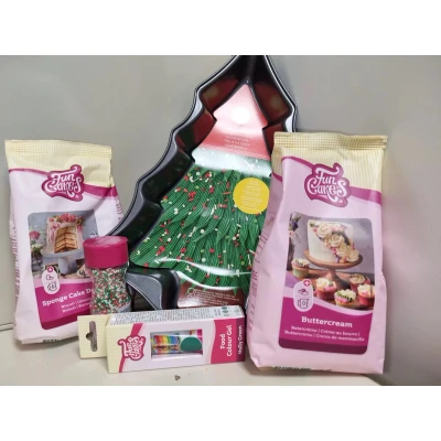 Afbeelding van Compleet bakpakket Kerstboom met Botercreme