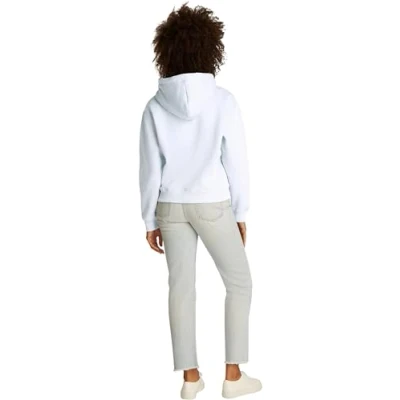 Afbeelding van TOMMY HILFIGER Dames MDRN REG CORP LOGO HOODIE WW0WW43598, Blauw, XS, Blauw (Breezy Blue), XS