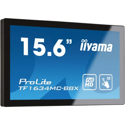 Afbeelding van Iiyama ProLite TF1634MC B8X LED monitor Energielabel F (A G) 39.6 cm (15.6 inch) 1920 x 1080 Pixel 16:9 25 ms DisplayPort, VGA, HDMI, USB IPS