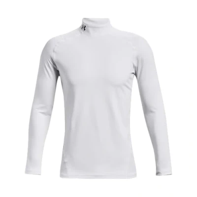 Afbeelding van Under Armour Fitted MOCK Longsleeve, Heren, Maat: Large, Weiss