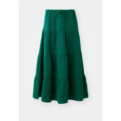 Afbeelding van GAP Gauze Tiered Maxirok Rain forest 195232 tc, Dames, Maat: Small, 19 5232 tc