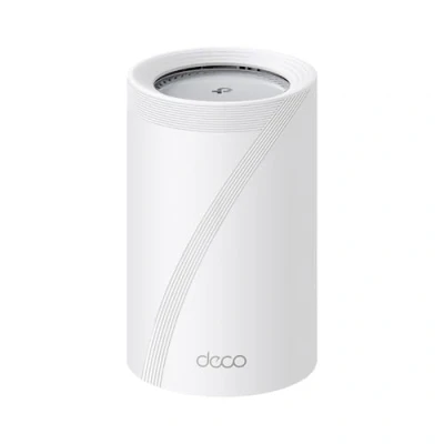 Afbeelding van TP Link WiFi 7 Deco BE65 Pro router Mesh WiFi, BE 9300Mbps Tri Band, kanalen 320 MHz, 2 poorten 5 Gbps, 2,5 Gbit/s, Alexa, HomeShield, MLO, werkt met elke ISP en modem, 4 interne antennes, 1 stuk