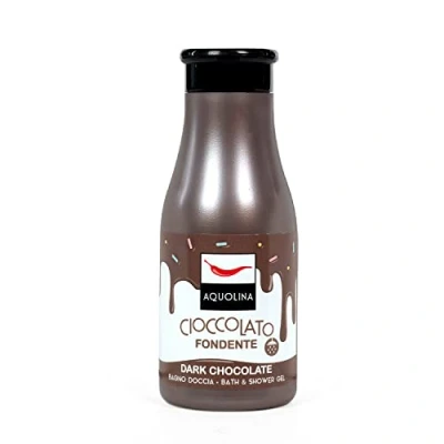 Afbeelding van Aquolina Douchegel donkere chocolade. Romig, licht schuimbad dat snel wordt opgenomen 250 ml