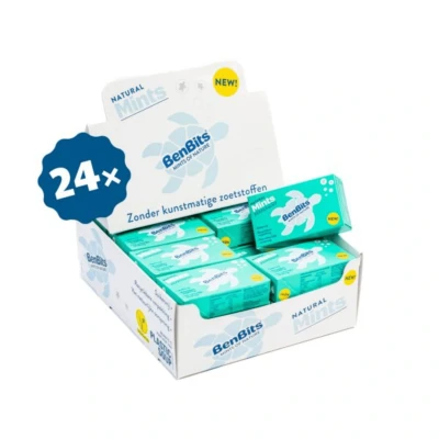Afbeelding van Benbits Mints Peppermint Fliptop 24 x 30 gram