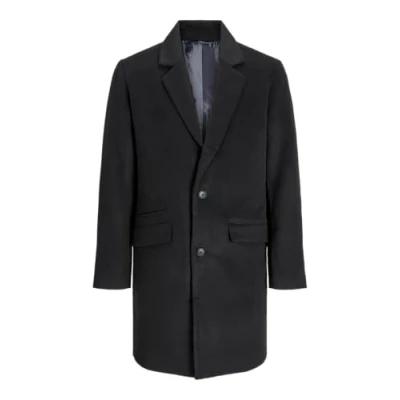 Afbeelding van JACK &amp; JONES Heren Jjhays Wool Blend Coat mantel, zwart, M