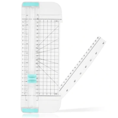 Afbeelding van JIANTA A4 papiersnijder, papiertrimmer, plakboekgereedschap met automatische veiligheidsbeveiliging en zijliniaal voor knutselpapier, coupon, label karton