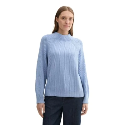 Afbeelding van TOM TAILOR Damestrui, 36334 Calm Blue Rib Structuur, S