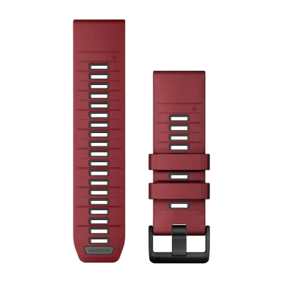 Afbeelding van Garmin QuickFit 26 Watch Bands, Marsala/Graphite Silicone