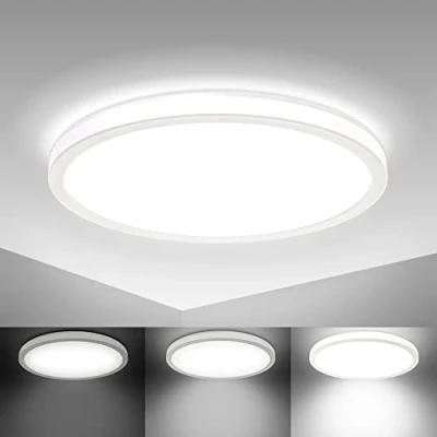 Afbeelding van B.K.Licht plafondlamp led Paneel dimbaar indirect licht plafonniére Ø29.3cm 4.000K 2.400Lm 18W