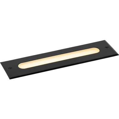 Afbeelding van QAZQA Moderne grondspot zwart 30 cm incl. LED IP65 Eline