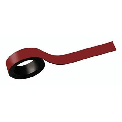 Afbeelding van MAUL 65205 25 magneetstrips, (B) 15 mm x (L)1.000 mm, rood