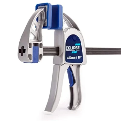Afbeelding van Eclipse Tools EOHBC18 HD Heavy Duty One Handed Bar Klem, Blauw/Zilver/Zwart, 18 Inch