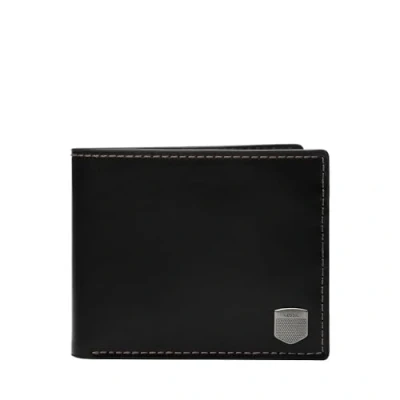 Afbeelding van Fossil Heren Bifold Hayes Flip ID leer, ML4647001, zwart, 10.8 cm L x 1.27 W 10.16 H, Casual