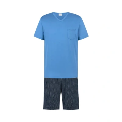 Afbeelding van mey SET Pyjama, Heren, Maat: 3XL, Recent blue
