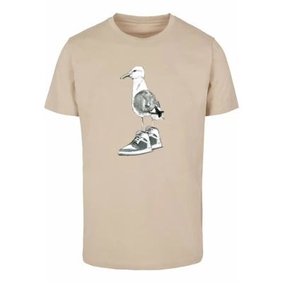 Afbeelding van Mister TEE Seagull Sneakers Tshirt print, Heren, Maat: Large, Sand