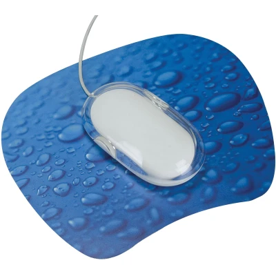 Afbeelding van Q CONNECT muismat antislip regendruppels blauw
