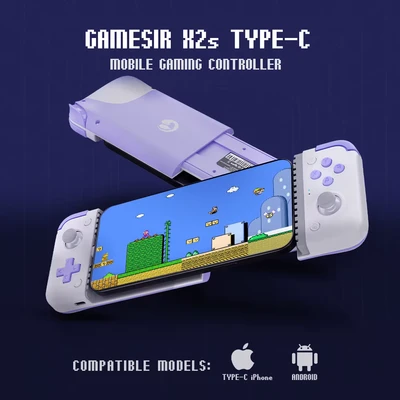 Afbeelding van GameSir X2s Type C Mobiele Gaming Controller Gen 2, universele pasvorm Hall Effect joysticks &amp; Trigger, Hair Trigger Turbo modus Xbox, PC, Call of Duty Diablo Immortal