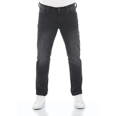 Afbeelding van Mustang REAL X Oregon Jeans Tapered Fit, Heren, Maat: 32x34, Black denim