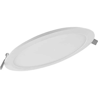 Afbeelding van Ledvance led 1530lm 18w 3000k cri80 89 bundel diffuus ip20 30000uur dxl 210x30mm kunststof beh wit inbouw 4058075079090
