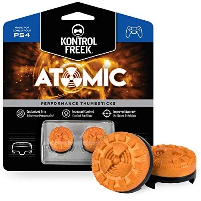 Afbeelding van KontrolFreek Atomic voor PlayStation 4 (PS4) Controller Performance Thumbsticks 2 Mid Rise Convex Oranje