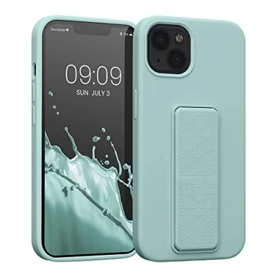 Afbeelding van kwmobile back cover voor smartphone Compatibel met Apple iPhone 13 1x beschermhoesje van kunststof In mintgroen