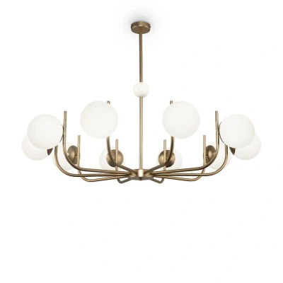 Afbeelding van Maytoni hanglamp Rendez vous messingkleurig Ø 116 cm 10 lamps