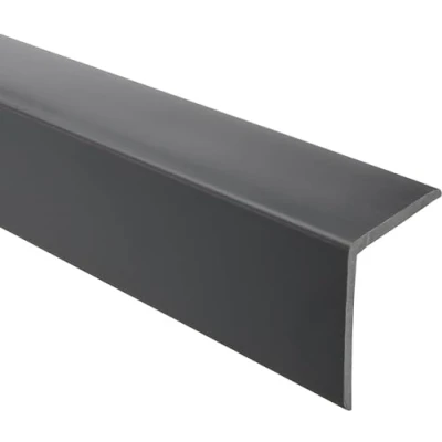 Afbeelding van QUEST Hoekprofiel 40 x mm, kunststof hoek van PVC rubber, zelfklevend randbeschermprofiel, elastische randbescherming, hoekbeschermprofiel, donkergrijs, 150 cm