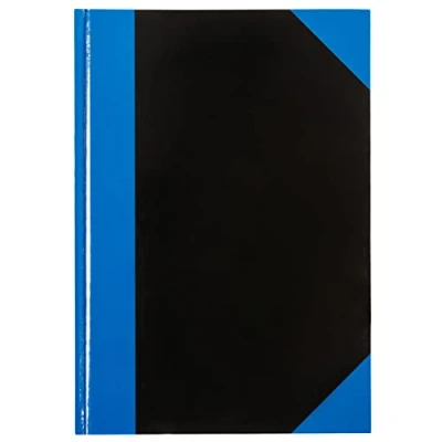 Afbeelding van Idena 10094 Notitieboek DIN A6, 96 vel, 70 g/m², gelijnd, harde kaft, blauw/zwart, 1 st.