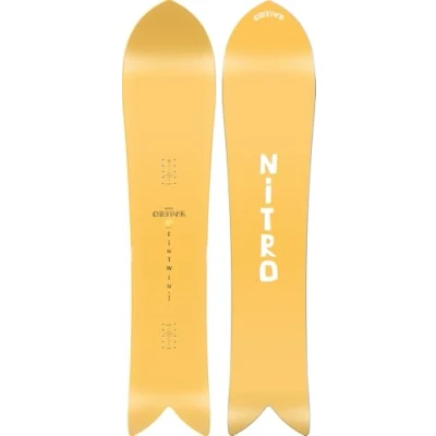 Afbeelding van Nitro Fintwin Board &#039;25 Snowboard&#039; voor heren, Quiver Series, Swallowtail, Cam Out Camber, Backcounty, Mid Wide Tapered