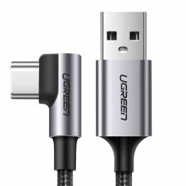 Afbeelding van USB forlænger kabel med knæk 20cm sort