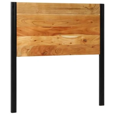 Afbeelding van Hoofdeinde 100 cm massief hout acaciahout en ijzer