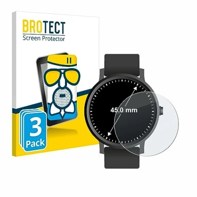 Afbeelding van BROTECT Screenprotector voor Horloges (Rond, ø: 45 mm) Folie Beschermfolie Beschermglas matte (3 Stuks)