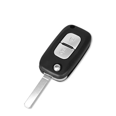 Afbeelding van Sleutelhoes voor Renault Clio Kangoo Master Modus Trafic Twingo Wind 2 Knoppen Model met batterij Plip afstandsbediening Phonillico®