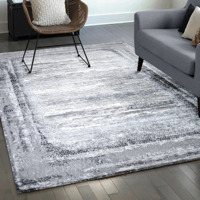 Afbeelding van Fashion Relax Laagpolig Vloerkleed Modern Luxe Lichtgrijs Rechthoek Polypropyleen 200x280 cm