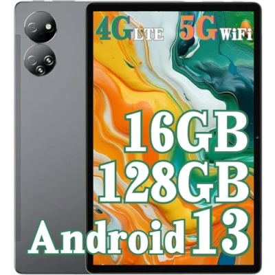 Afbeelding van 10,1 inch Android tablet 16 GB + 128 GB, Octa Core, 1TB TF Extend, 2,5 GHz, Dual SIM kaart, 8 MP 13 camera, 4G LTE, WiFi, Type C