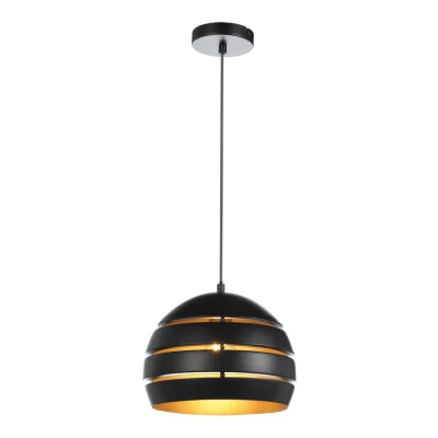 Afbeelding van Freelight Hanglamp Djarin Mat Zwart &amp; Goud Ø 28cm