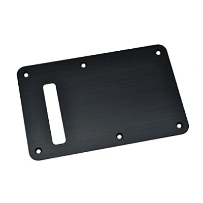 Afbeelding van Dopro Aluminium Geanodiseerd Moderne ST Strat Achterplaat Tremolo Trem Holte Cover Past Amerikaanse/Mexicaanse Fender Mat Zwart