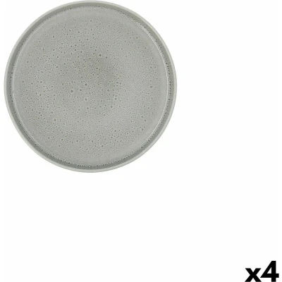 Afbeelding van Eetbord Ariane Porous Groen Keramisch Ø 21 cm (4 Stuks)