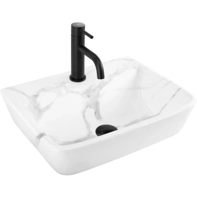 Afbeelding van Rea Altea Cloudy Opzetwastafel Grijs 45,5X36X12Cm