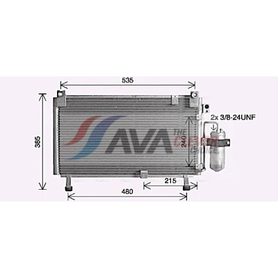 Afbeelding van Ava Cooling Airco condensor IS5032D